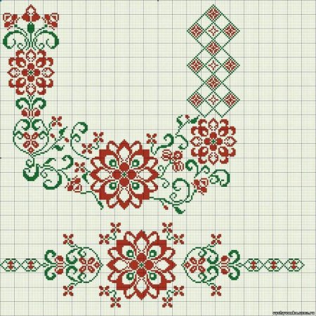 Красивый орнамент для вышивки