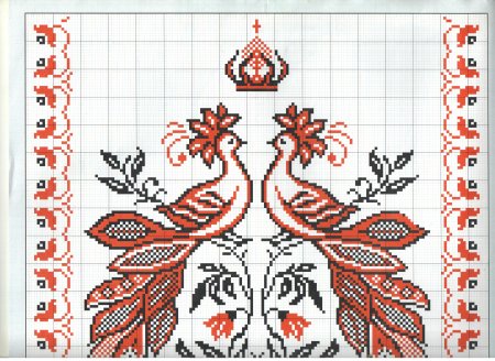 Схемы вышивки крестом рушники