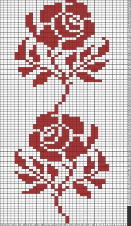 Жаккард розы