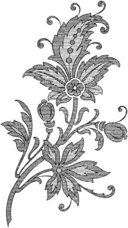 Узор цветы средневековые