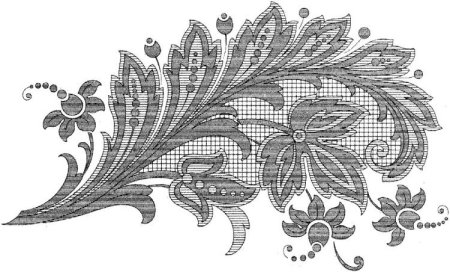 Фантазийные цветы вышивка