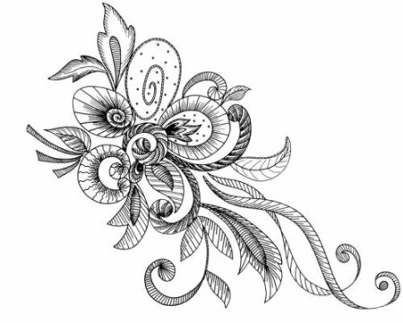 Узоры для люневильской вышивки