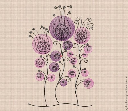 Стилизованная вышивка