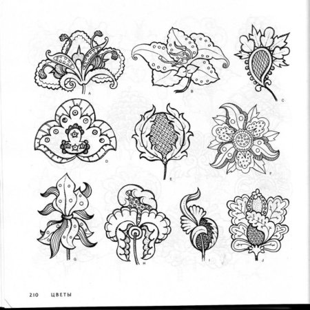 Стилизованные растительные мотивы