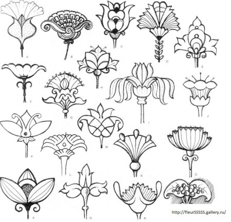 Стилизованные растительные орнаменты