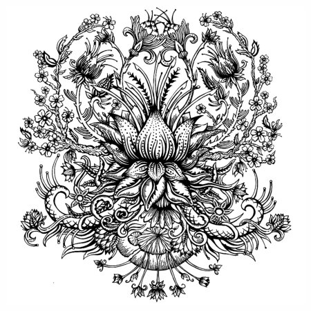 Графические цветы