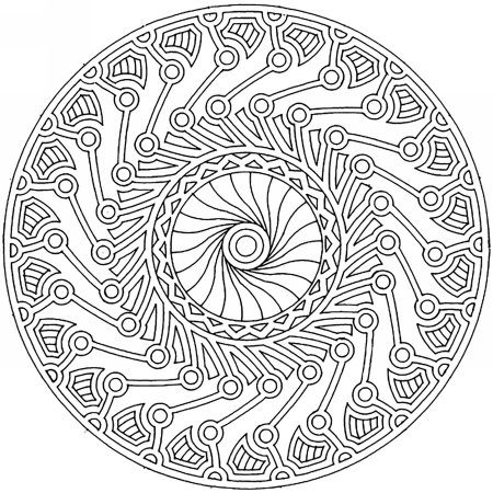 Мандала восьмилучевая