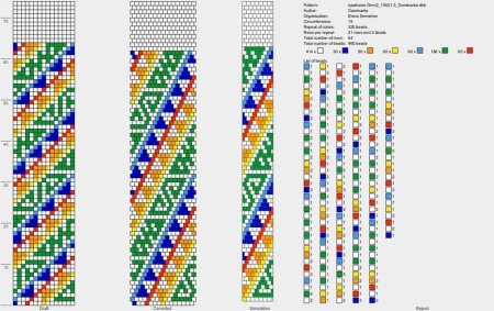 Схемы для бисерного ткачества на станке