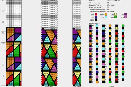 Жгут бисером схема