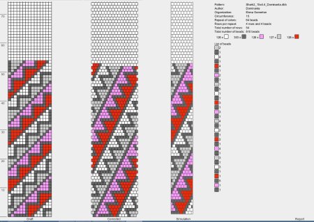 Схемы бисерных жгутов геометрия