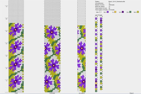 Мозаичное плетение бисером схемы браслеты цветные
