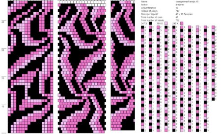 Схема жгута на 40 бисерин
