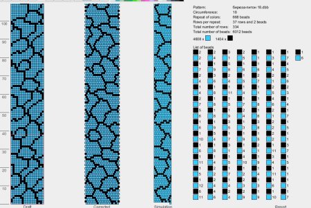 Схема Мозаичное плетение жгута
