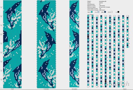 Схемы жгута на 20 бисерин