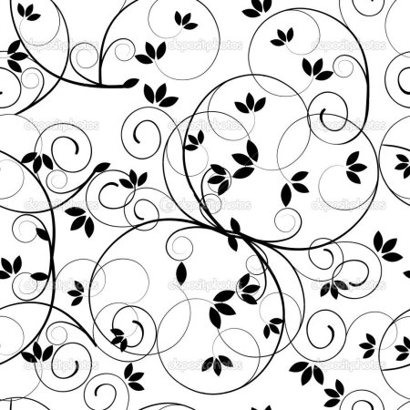 Растительный бесшовный орнамент вектор