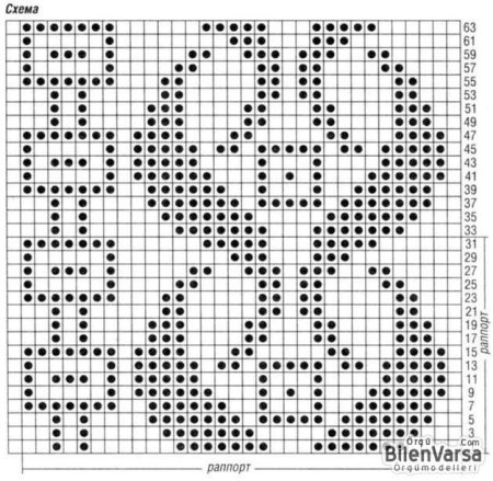 Узоры для филейного вязания