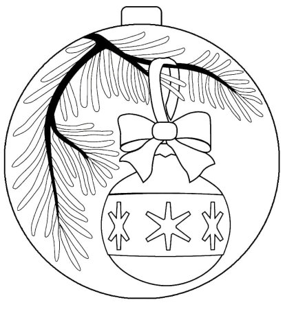 Раскраска новогодние игрушки