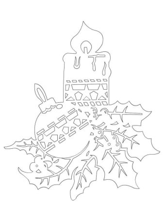 Новогодние вырезалки на окна