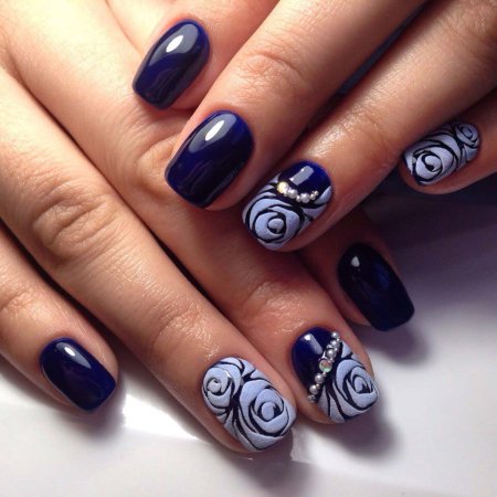 Рисунки на ногтях цветы