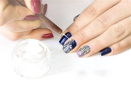 Рисунки на нарощенные ногти