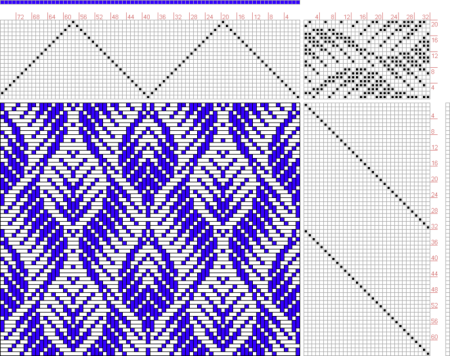 Схема ромбики жаккард