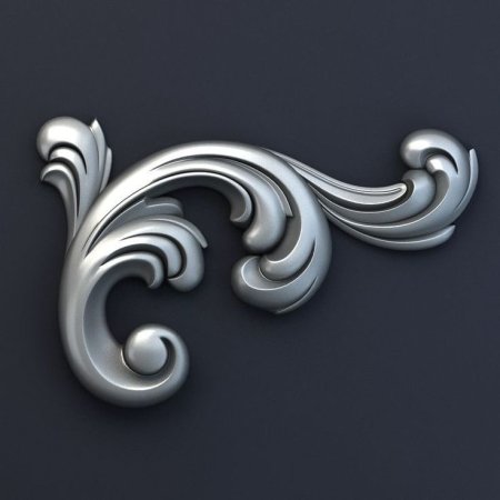 Декоративными элементами – акантами