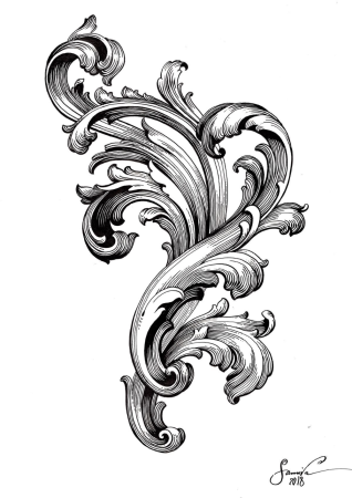 Акант орнамент Барокко