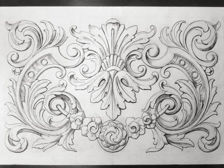 Гризайль орнамент Барокко
