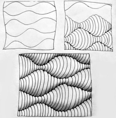 Зентангл для начинающих пошагово