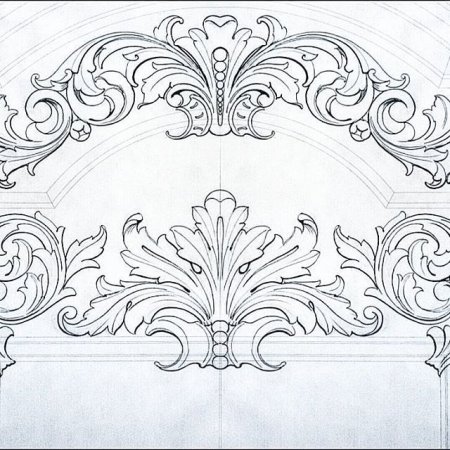 Узоры Барокко Ренессанс буазери