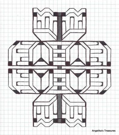 Сложные узоры по клеткам