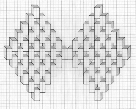 Узоры по клеточкам в тетради