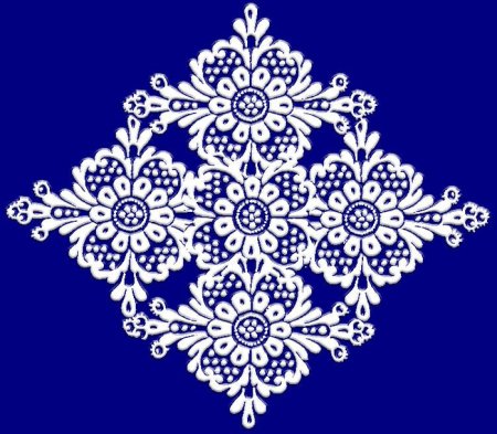 Новогодние узоры кружева