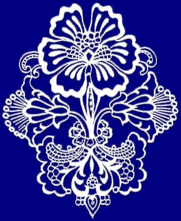 Вологодское кружево трафарет
