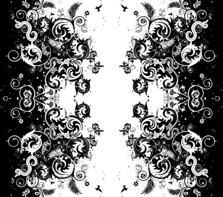 Орнамент черно белый