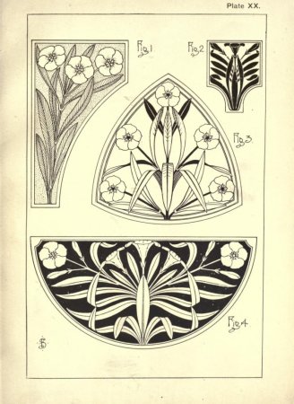 Орнаменты Модерн ар нуво ар деко