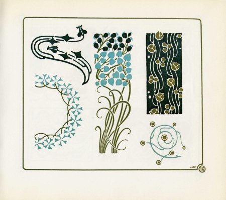 Орнаменты Модерна. "Combinaisons ornementales" - II