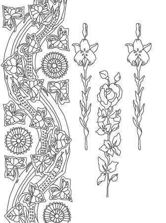 Растительные мотивы в графике