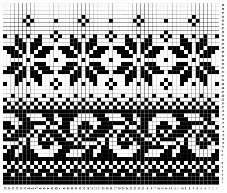 Жаккардовые узоры спицами