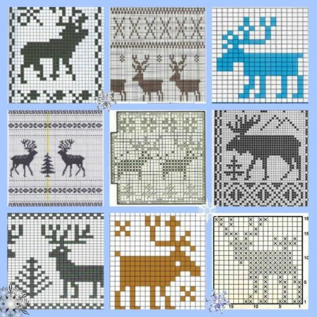 Жаккард олени