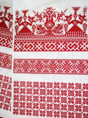 Рушник Мезенская роспись