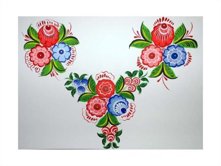 Росписи русские народные Городецкая