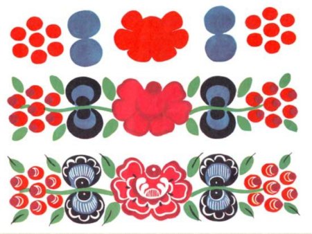 Городецкая роспись подмалевок теневка оживка