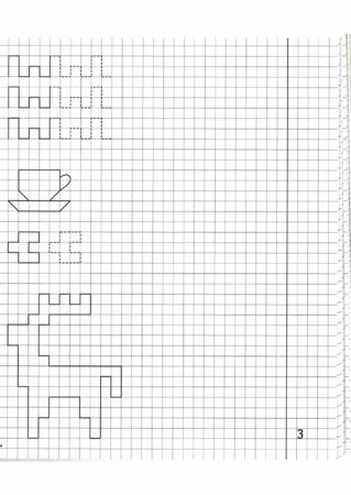 Прописи в клеточку для дошкольников 5-6 лет