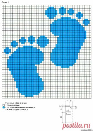 Схемы детских орнаментов для вязания спицами для мальчиков