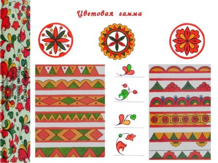 Элементы пермогорской росписи для детей