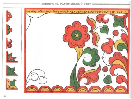 Узоры Северной Двины пермогорская роспись