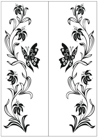 Узор вертикальный