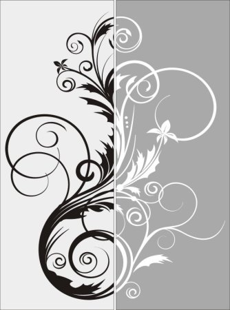 Узор трафарет вертикальный