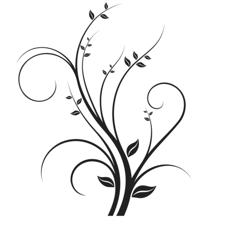 Тату цветочный орнамент